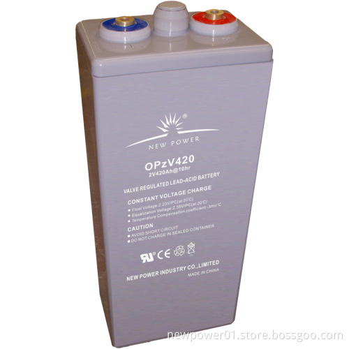 Low Discharge Battery and Longer Life Battery (OPzV420)